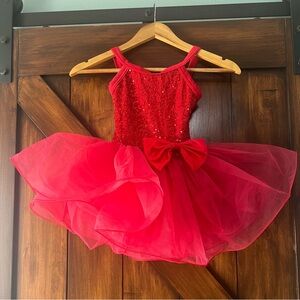Weissman Red Sequin Dance Tutu‎ Girls SC